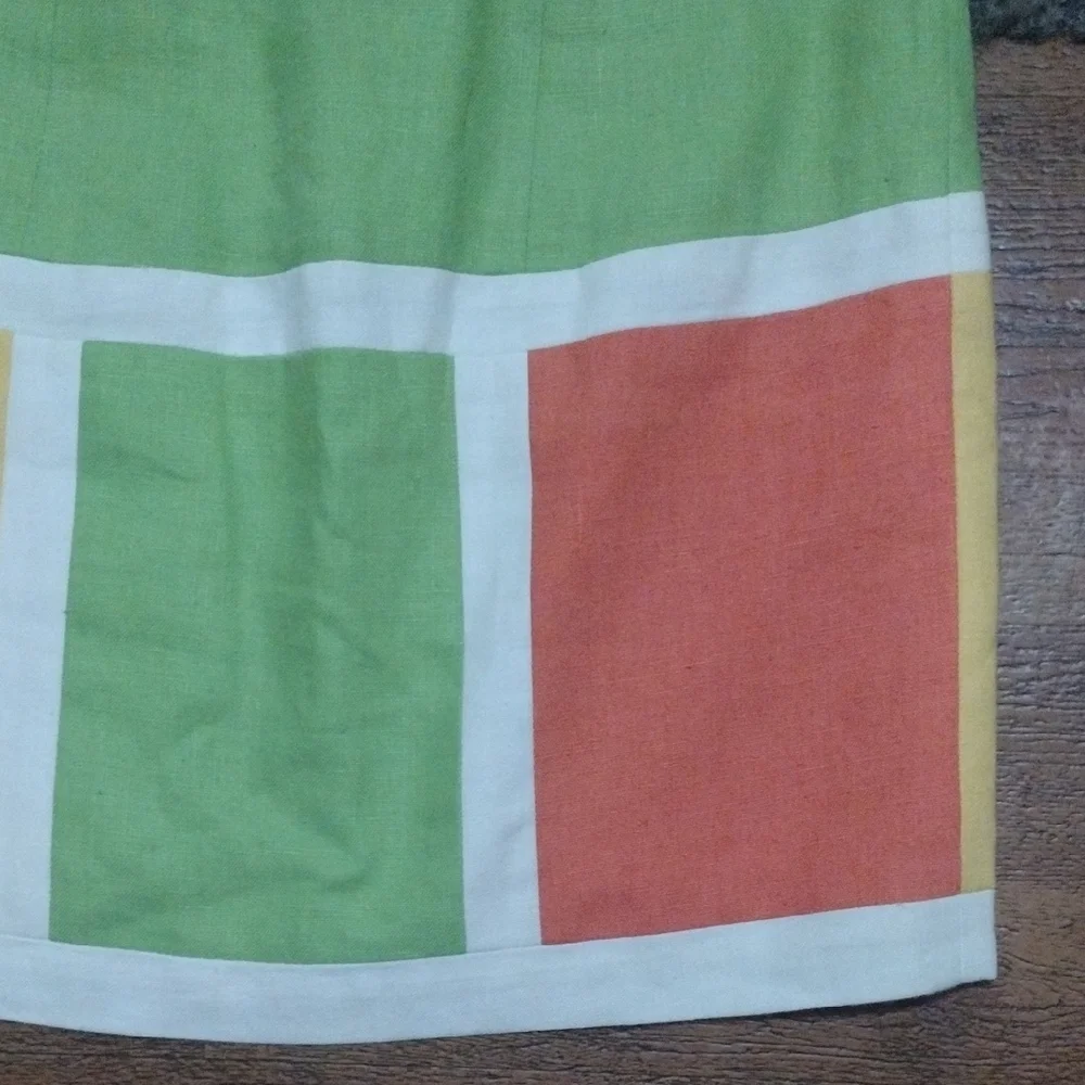 Colorblock Midi Dress in Green and Multicolor - Picture 3 of 6